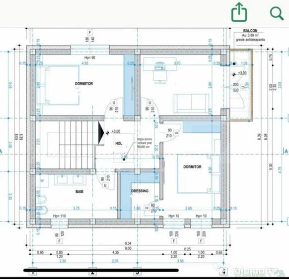Casă cu 4 camere cu Teren 320 Mp în Central