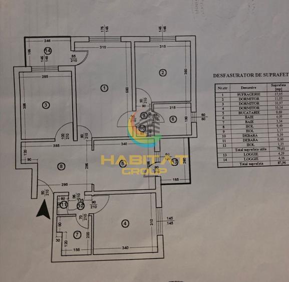 Apartament cu 4 camere semidecomandat, mobilat în Olteniței