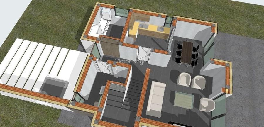 Casă P+1E, 4 camere, teren 550 mp, finisaje la alegere – Rediu / Platoul Popas P