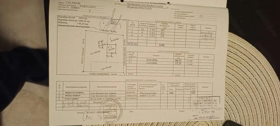 Casă cu Teren 1688 Mp în Sărulești