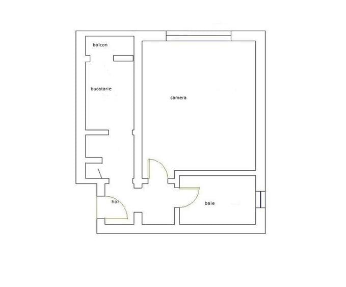 Garsonieră decomandată în Tudor Vladimirescu