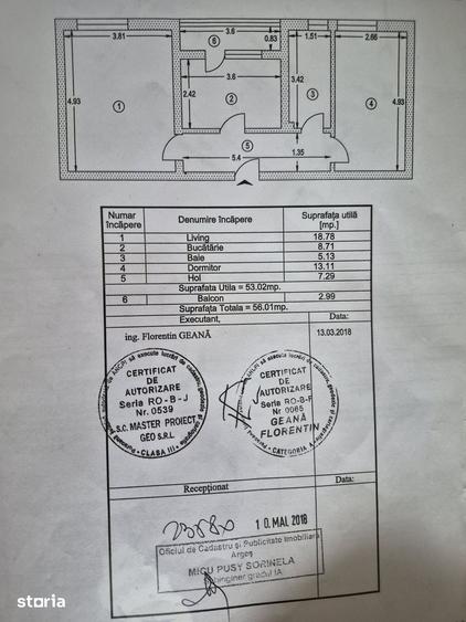 Apartament cu 2 camere decomandat în Central