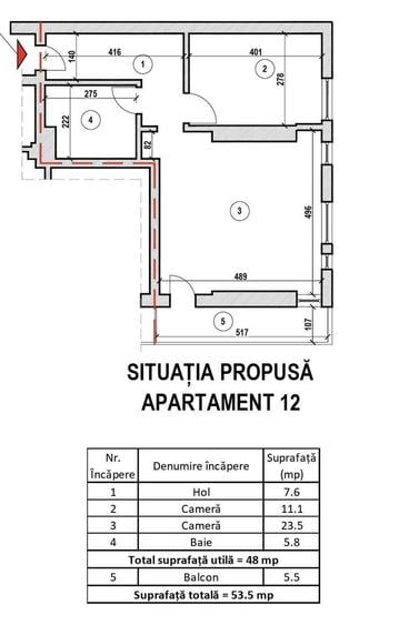Apartament cu 2 camere, mobilat în Giulești