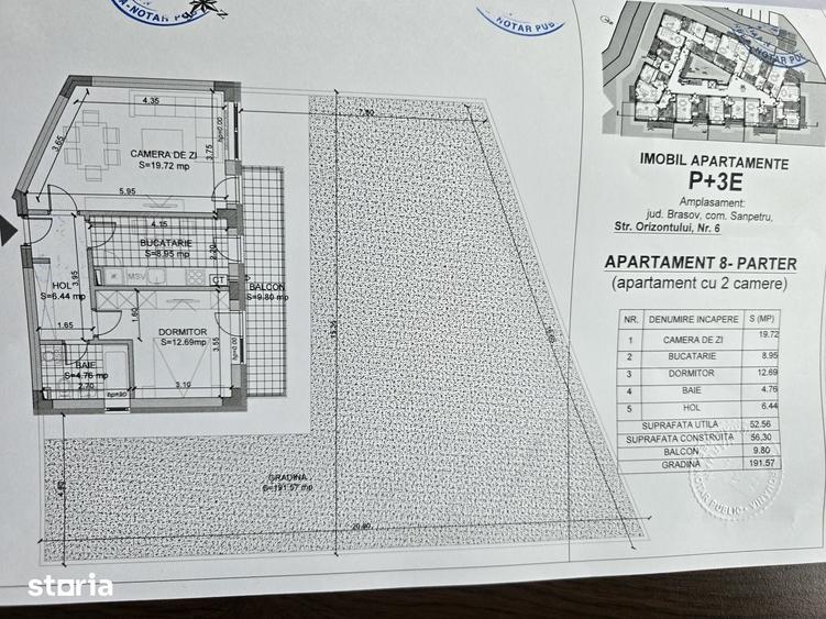 Apartament cu 2 camere în Sânpetru