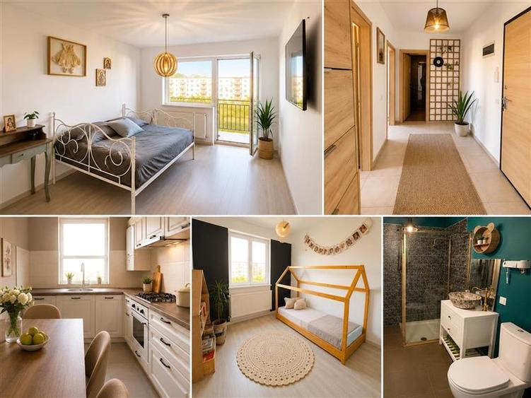 Apartament cu 2 camere decomandat, mobilat în Tractorul