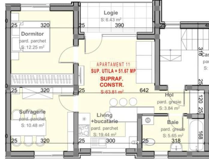 Apartament cu 3 camere decomandat în Independenței