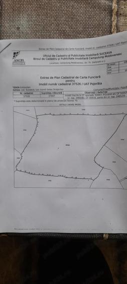 Teren de 37947 mp, în Pojorâta