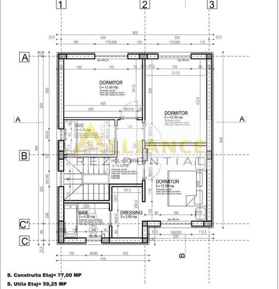 Casa Individuala - 5 camere 3 bai - Teren 300 MP - 15