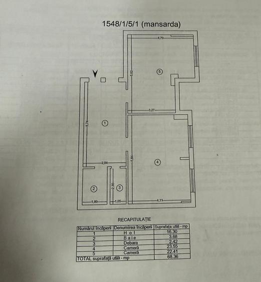 Apartament cu 3 camere decomandat în Păcurari