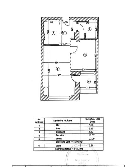 Apartament cu 2 camere în Nord