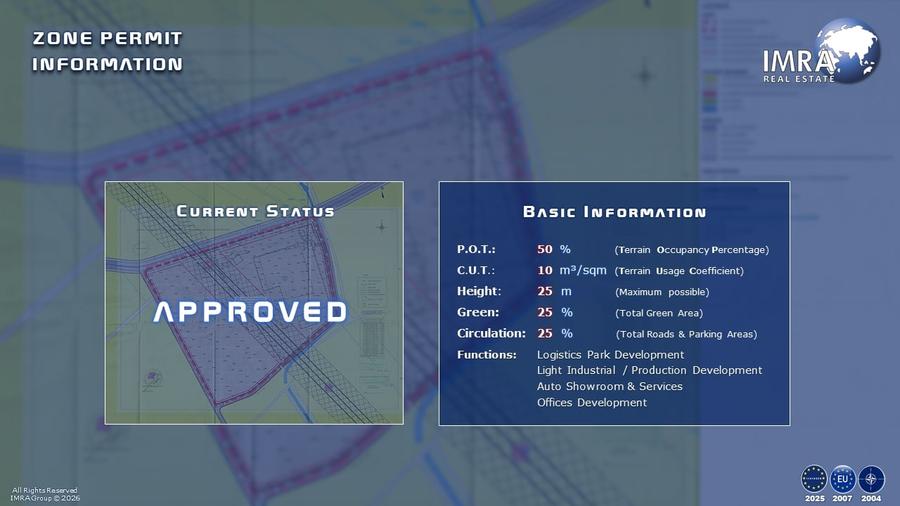 Teren Construcții intravilan de 44700 mp, în Exterior Vest