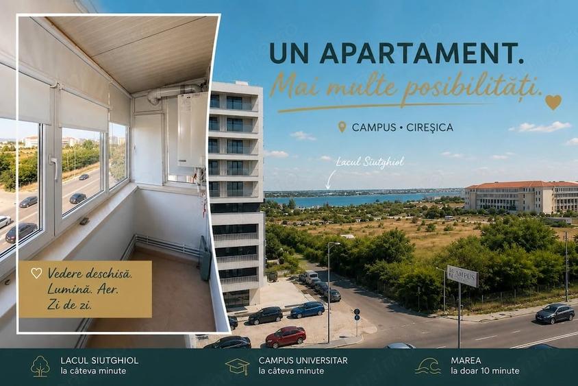 Apartament cu 3 camere semidecomandat în Tomis Nord