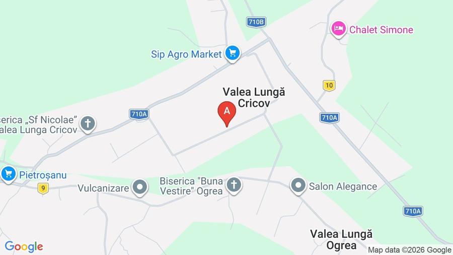 Teren agricol intravilan de 1347 mp, în Valea Lungă-Cricov