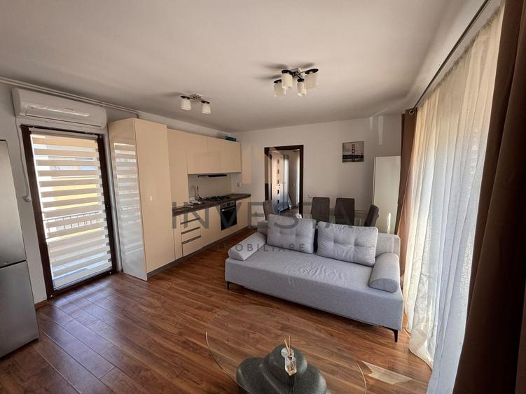 Apartament cu 2 camere semidecomandat, mobilat în Andrei Mureșanu