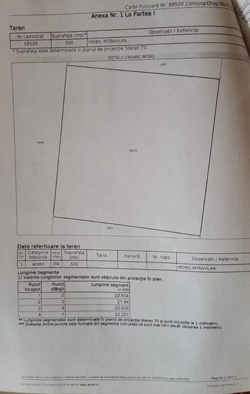 Teren de 500 mp, în Livada de Bihor
