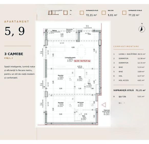 Soarelui – Braytim | Proiect Nou | Lift | Apartamente & S.A.D.-uri - 16