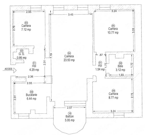 De vanzare apartament cu 2 camere in zona Centrala - 1