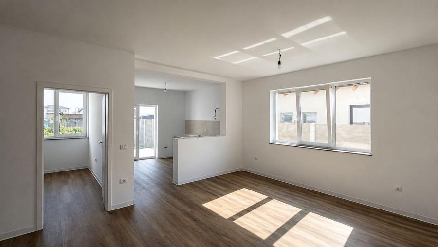 Duplex cu 3 camere cu Canalizare în Moșnița Nouă