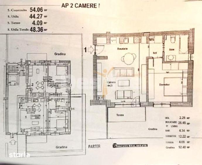 APARTAMENT 2 CAMERE SEMIDECOMANDAT +TERASA - 5