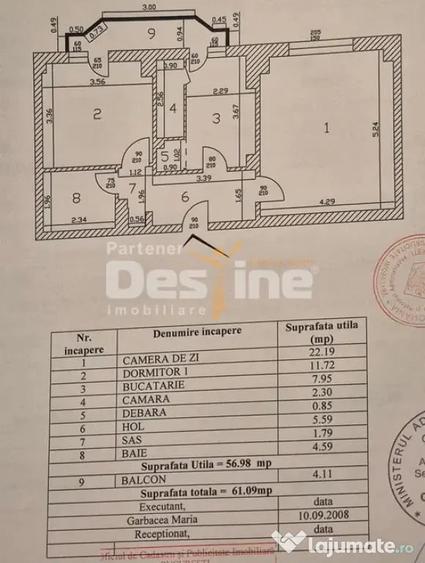 Apartament cu 2 camere decomandat în Iancului