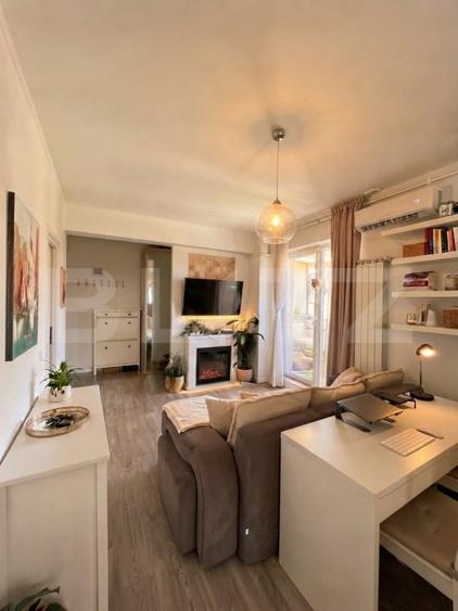 Apartament cu 2 camere semidecomandat, mobilat în Baciu