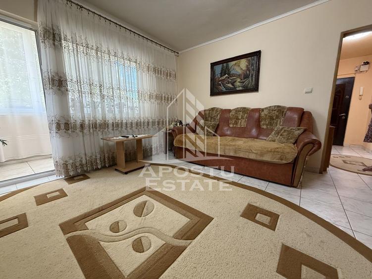 Apartament cu 2 camere semidecomandat, mobilat în Buziașului