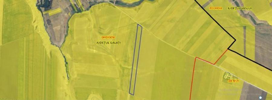 Teren agricol extravilan de 62000 mp, în Ghidigeni