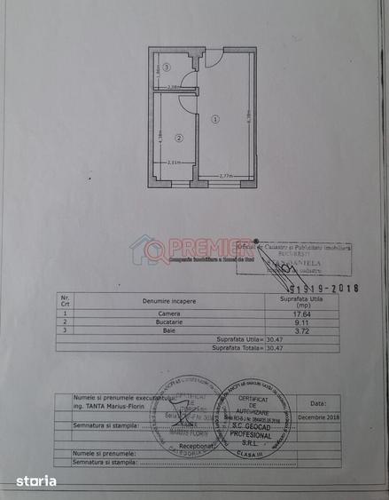 Garsonieră în Apărătorii Patriei