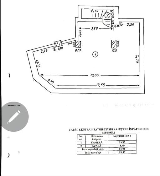 Spațiu comercial, de 163 mp, în Universitate