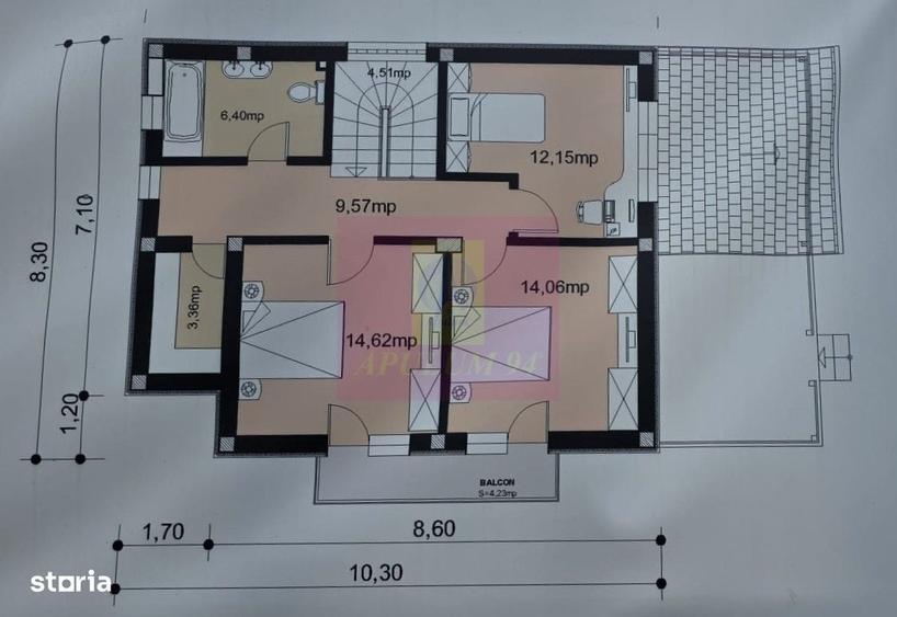 Vila cu 4 camere de vanzare in Brebu - 9