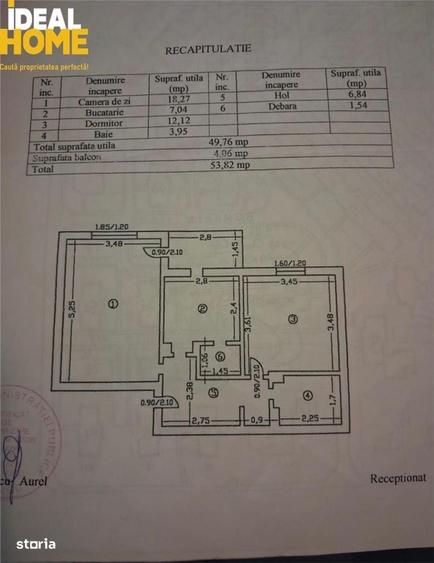 Apartament cu 2 camere decomandat în Tomești
