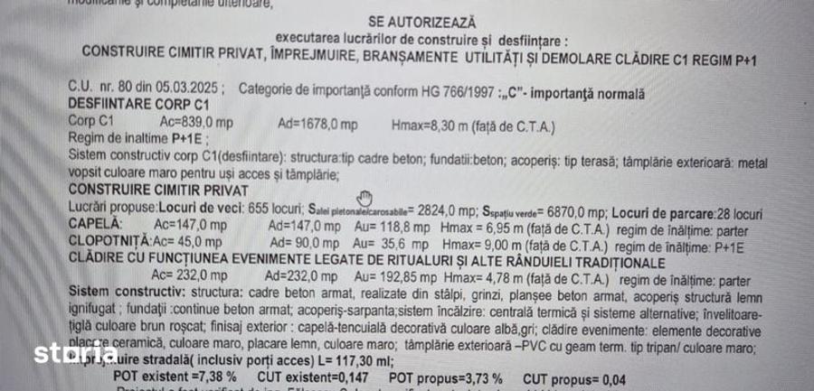 Teren de 11372 mp, în Central