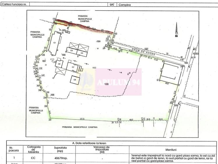 Teren Construcții intravilan de 40679 mp, în Nord-Est