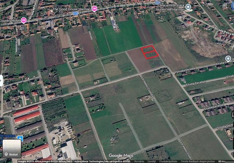 Teren Construcții intravilan de 1000 mp, în Hărman