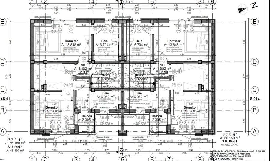Duplex cu 4 camere cu Canalizare în 1 Decembrie 1918