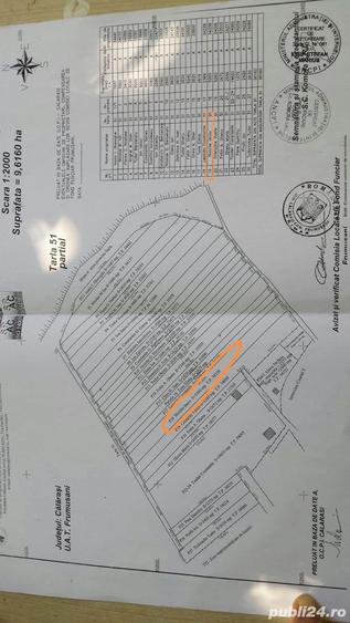 Teren de 5260 mp, în Frumușani