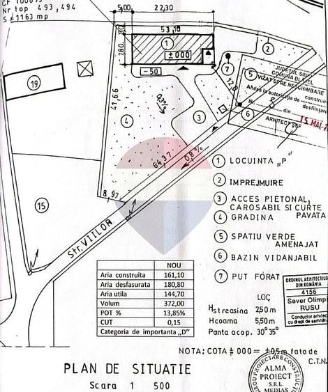 Casă cu 3 camere cu Teren 1163 Mp în Blăjel
