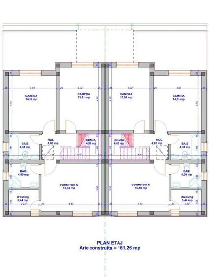 Duplex cu 4 camere cu Teren 438 Mp în Giarmata-Vii