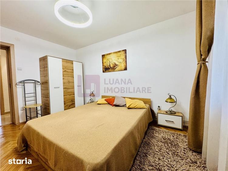 Apartament cu 3 camere, mobilat în Central