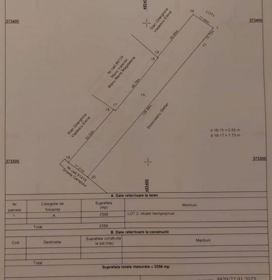 Vanzare Teren intravilan Stefanesti - Primarie str. Campului - 2