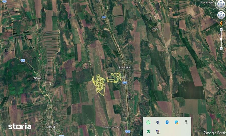 Teren de 700000 mp, în Berești-Meria