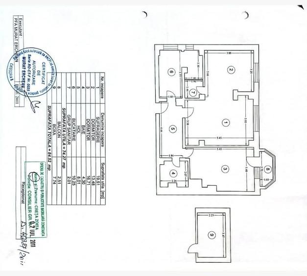 Apartament cu 3 camere în Ultracentral