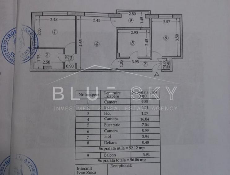 Apartament cu 3 camere semidecomandat, mobilat în Inel I