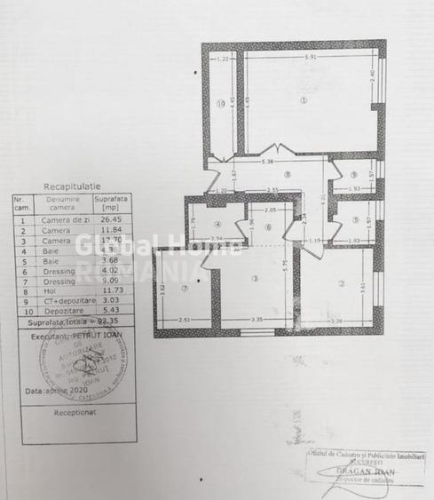 Apartament cu 3 camere decomandat în Crângași