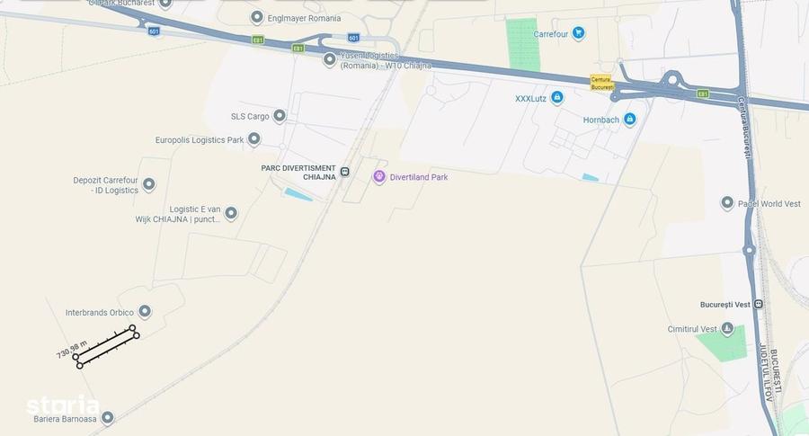 Teren Logistic 13.850 mp Chiajna, Str. Italia langa Hub Carrefour - 4