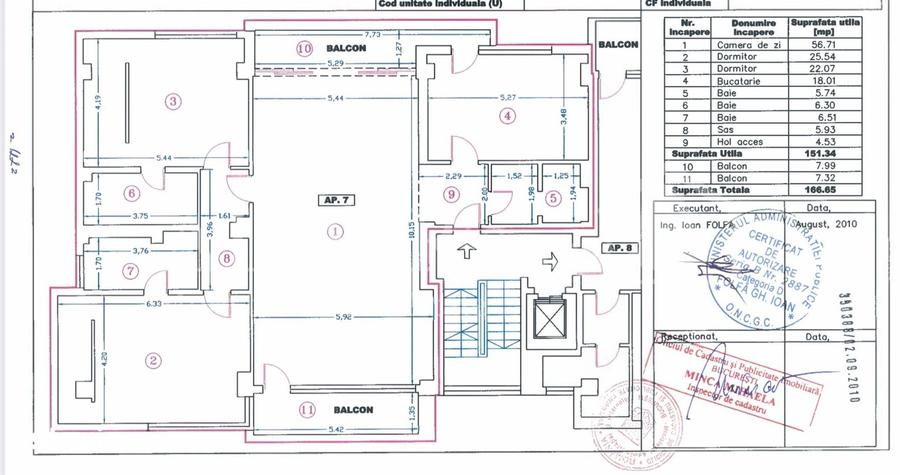 Apartament cu 3 camere în Kiseleff