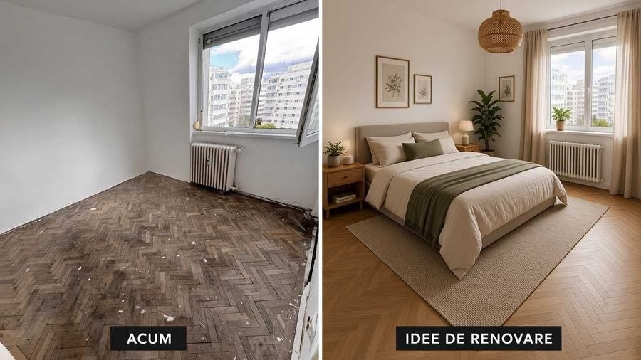 Apartament cu 3 camere semidecomandat în Iancului
