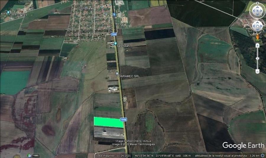 Teren agricol extravilan de 40700 mp, în Exterior Nord