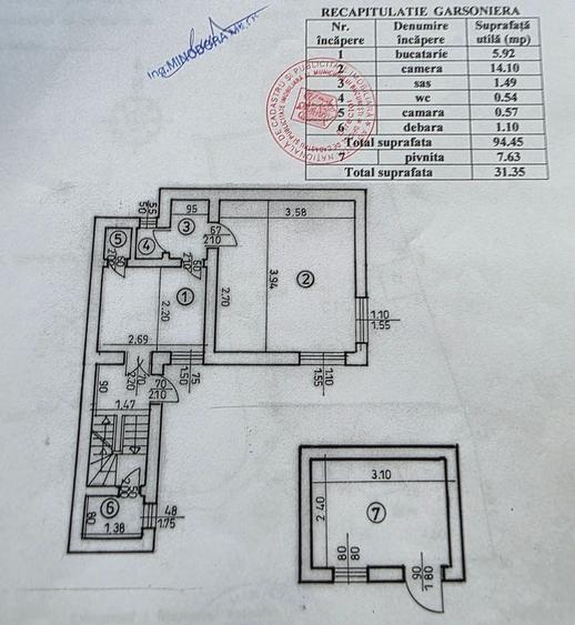 Garsonieră decomandată în Unirii