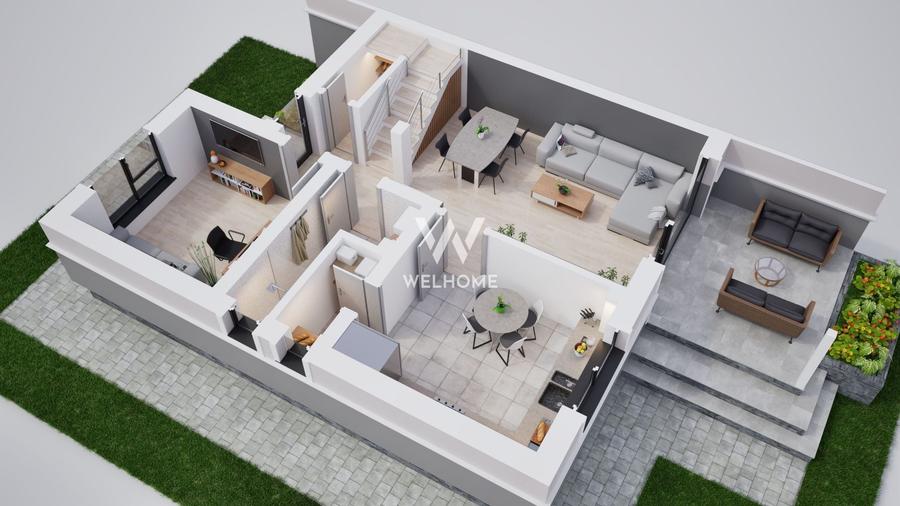 Duplex cu 5 camere cu Canalizare în Șura Mică